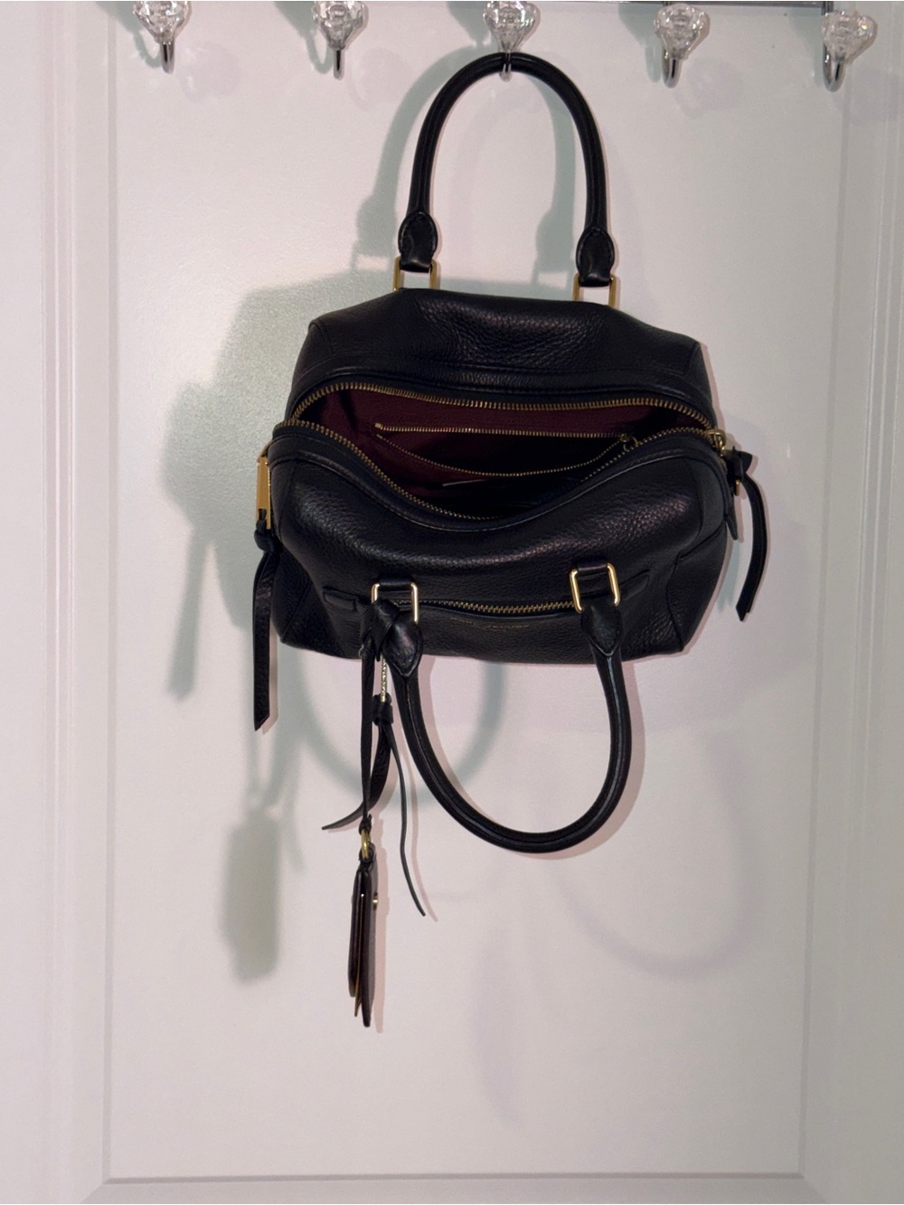 Marc Jacobs Black Leather Satchel Bag - Picture 3 of 7